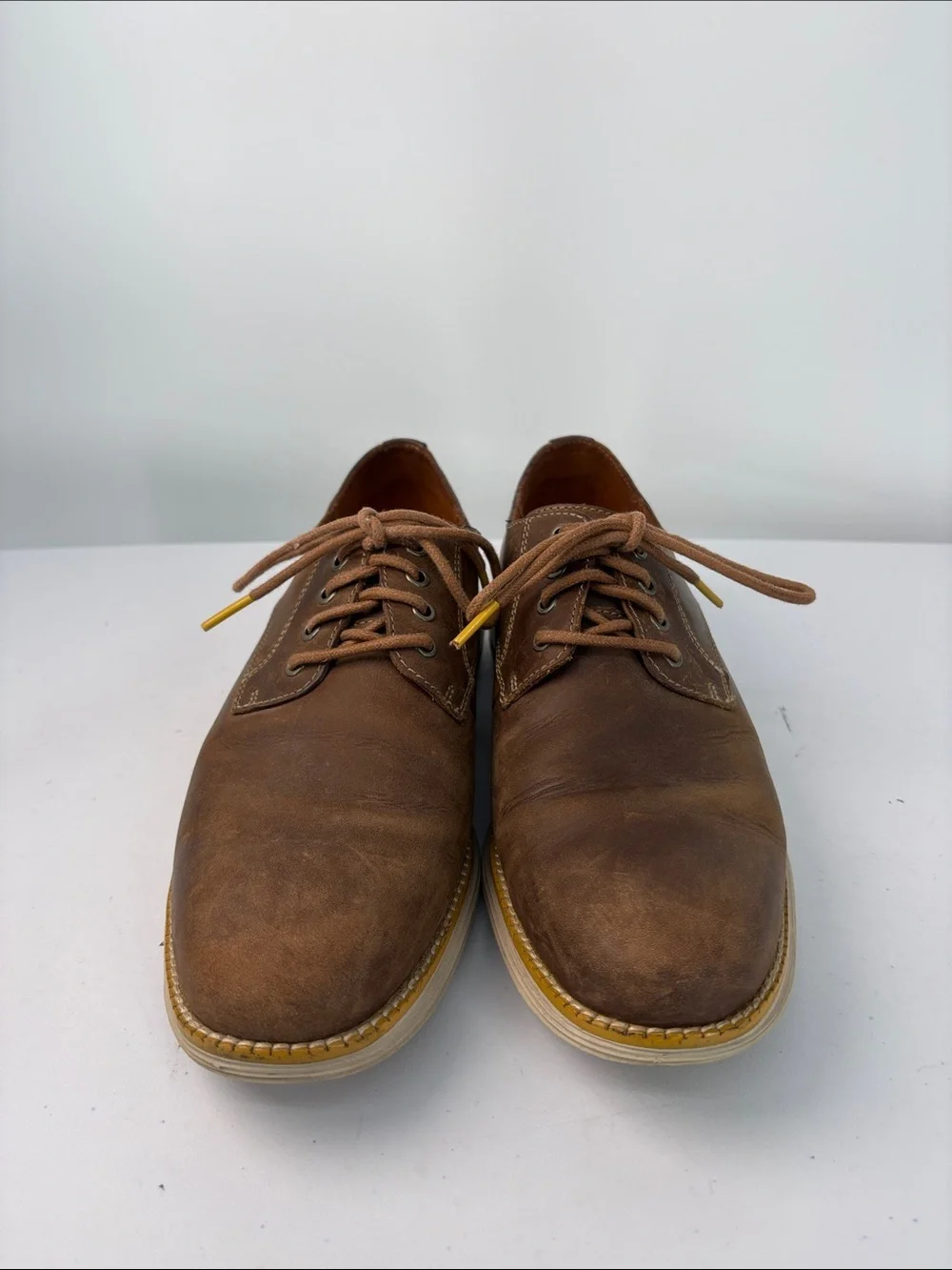 👻 Cole Haan Original Grand Brown Leather  lace up shoes
